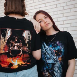 Star Wars - Galaxy Ship Poster T-Shirt schwarz