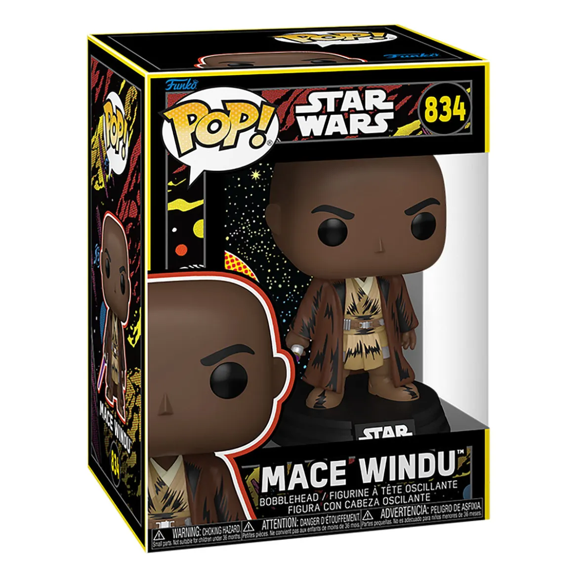 Star Wars - Mace Windu Retro Funko Pop Wackelkopf-Figur