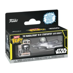 Star Wars - Mando mit Starfighter Funko Bitty Pop Ride Figurenset