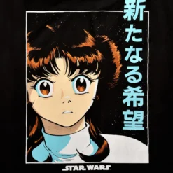 Star Wars - Manga Leia T-Shirt schwarz