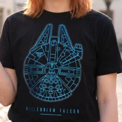 Star Wars - Millennium Falcon T-Shirt schwarz