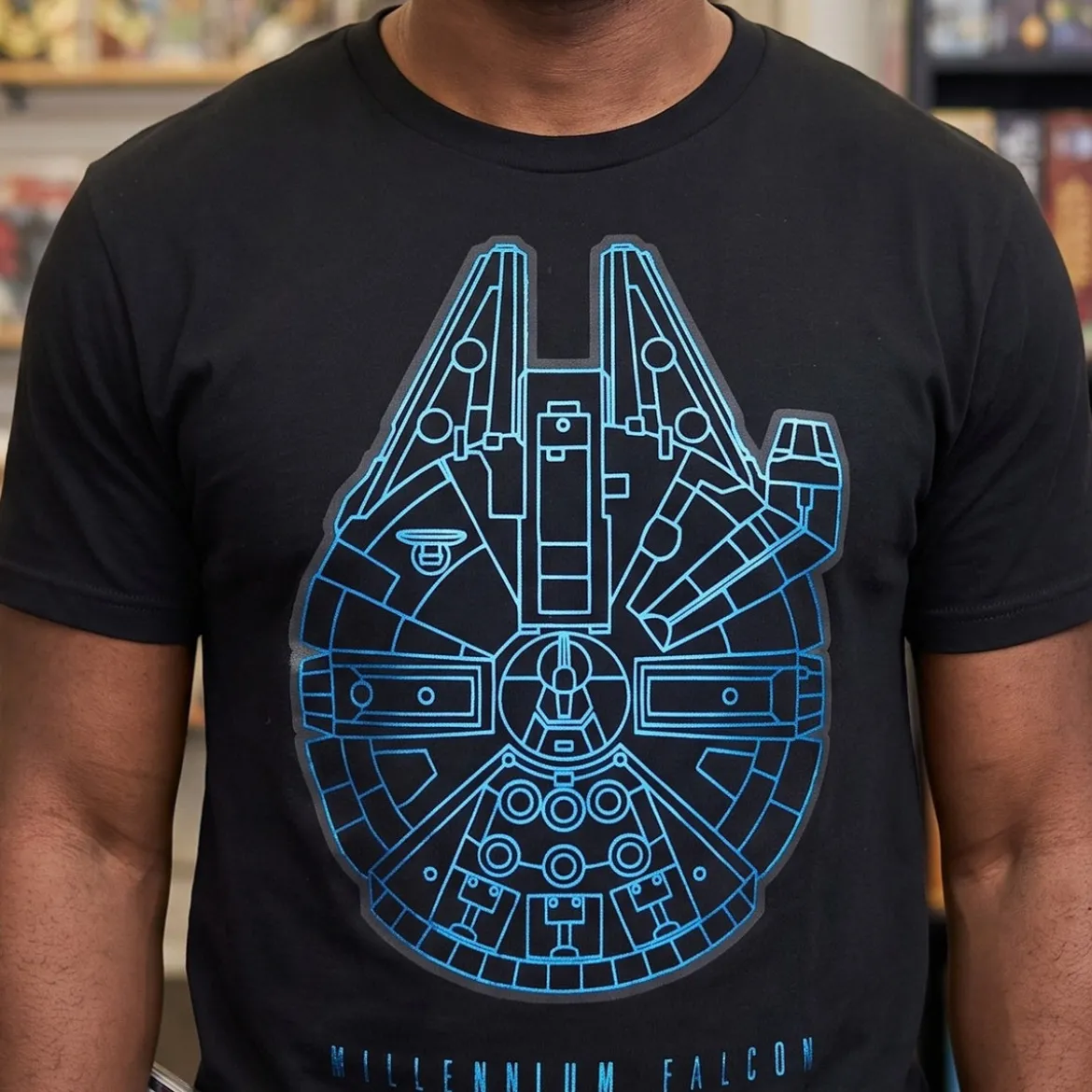 Star Wars - Millennium Falcon T-Shirt schwarz