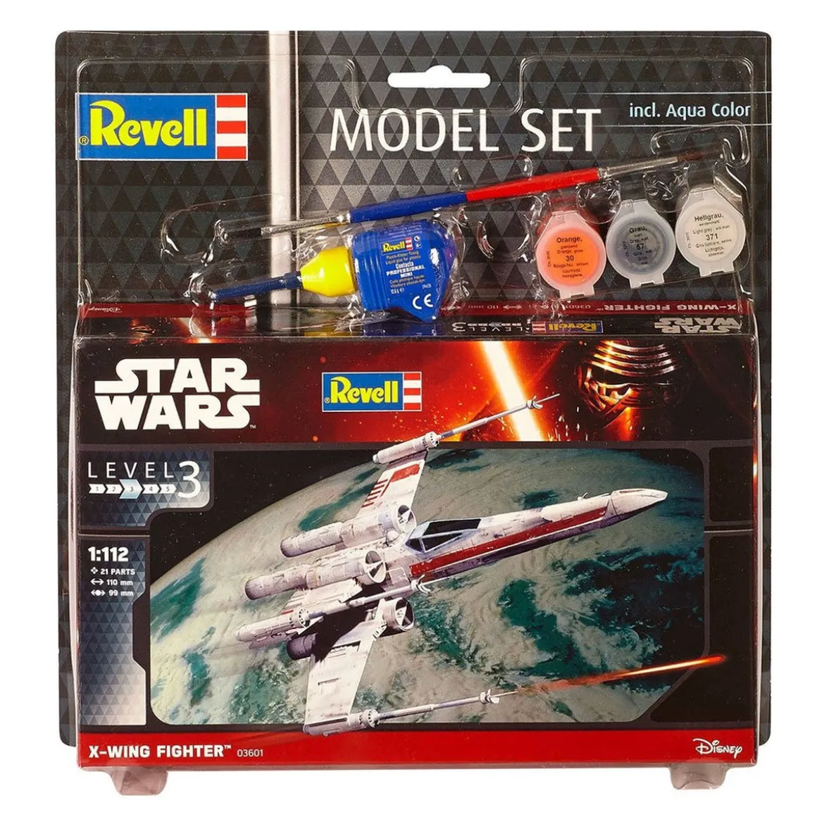 Star Wars Modellbausatz 1/112 Model Set X-Wing Fighter 11 cm