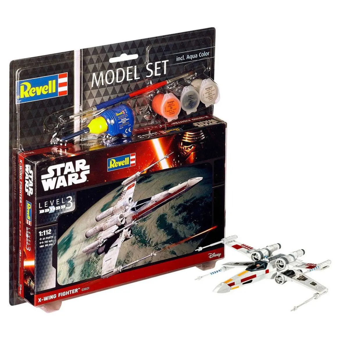 Star Wars Modellbausatz 1/112 Model Set X-Wing Fighter 11 cm
