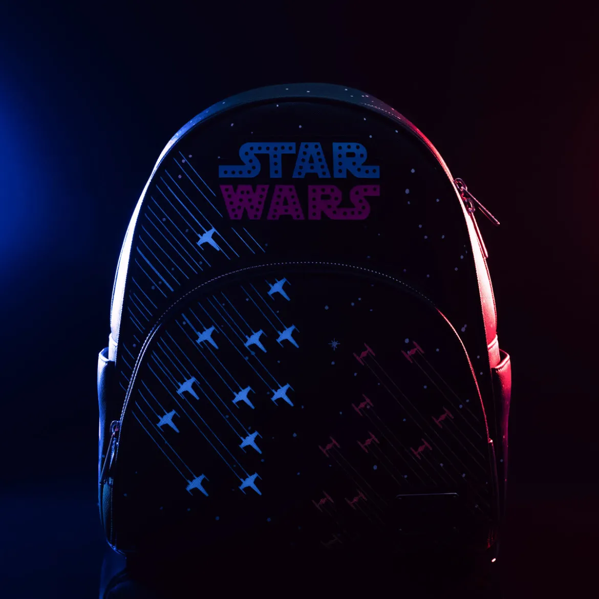 Star Wars - Neon 70er Jahre Rucksack mit Licht
