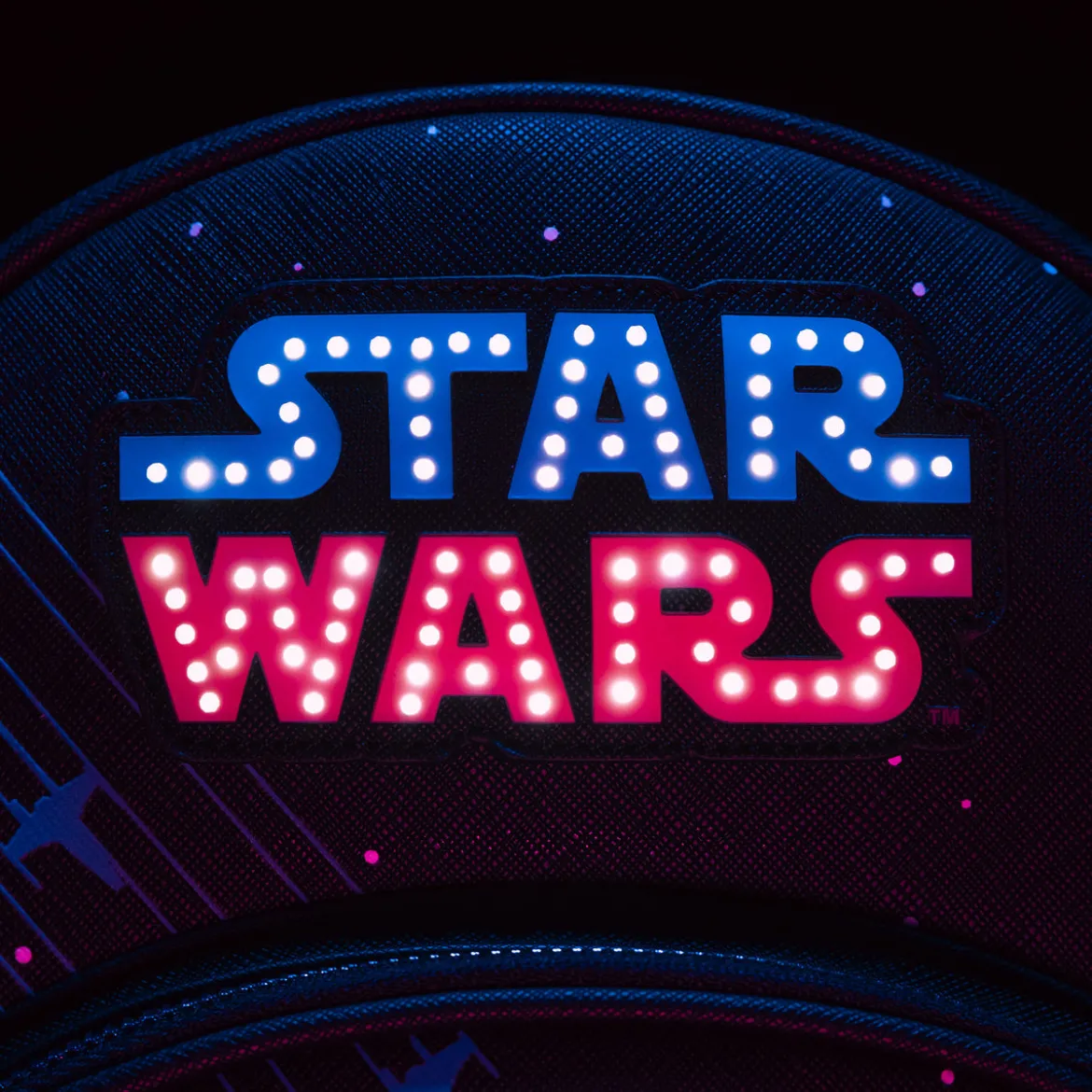 Star Wars - Neon 70er Jahre Rucksack mit Licht