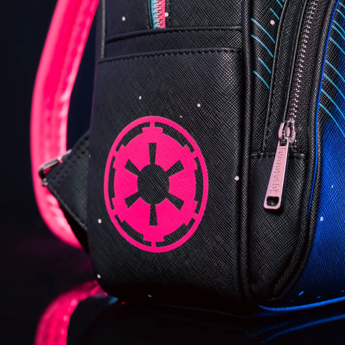 Star Wars - Neon 70er Jahre Rucksack mit Licht
