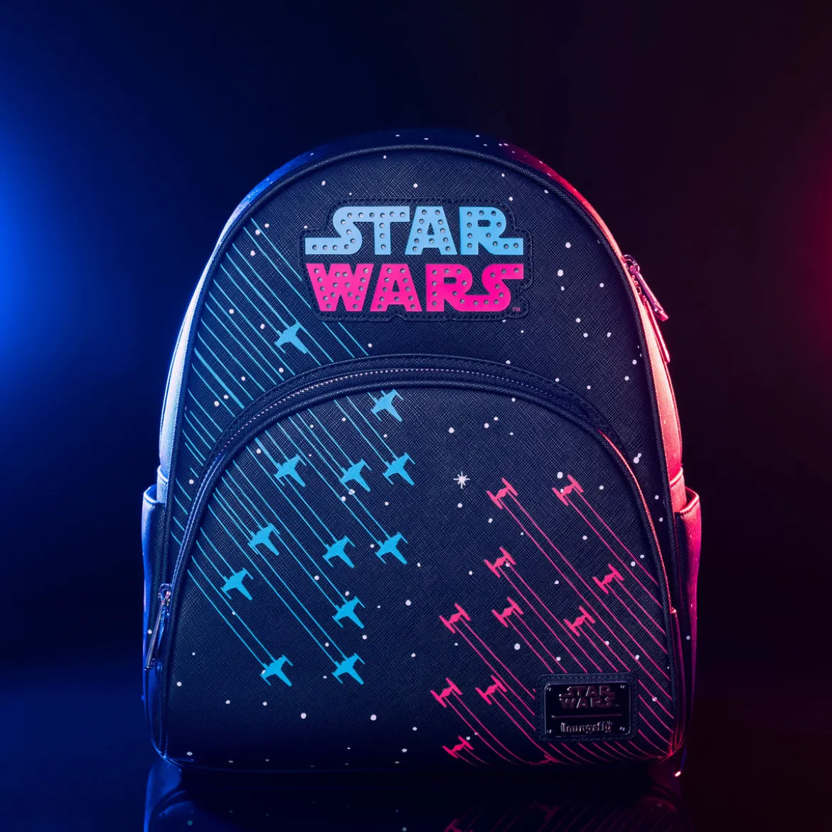 Star Wars - Neon 70er Jahre Rucksack mit Licht