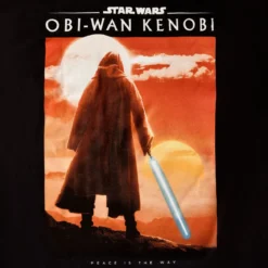 Star Wars - Obi-Wan Peace Is The Way Poster T-Shirt schwarz