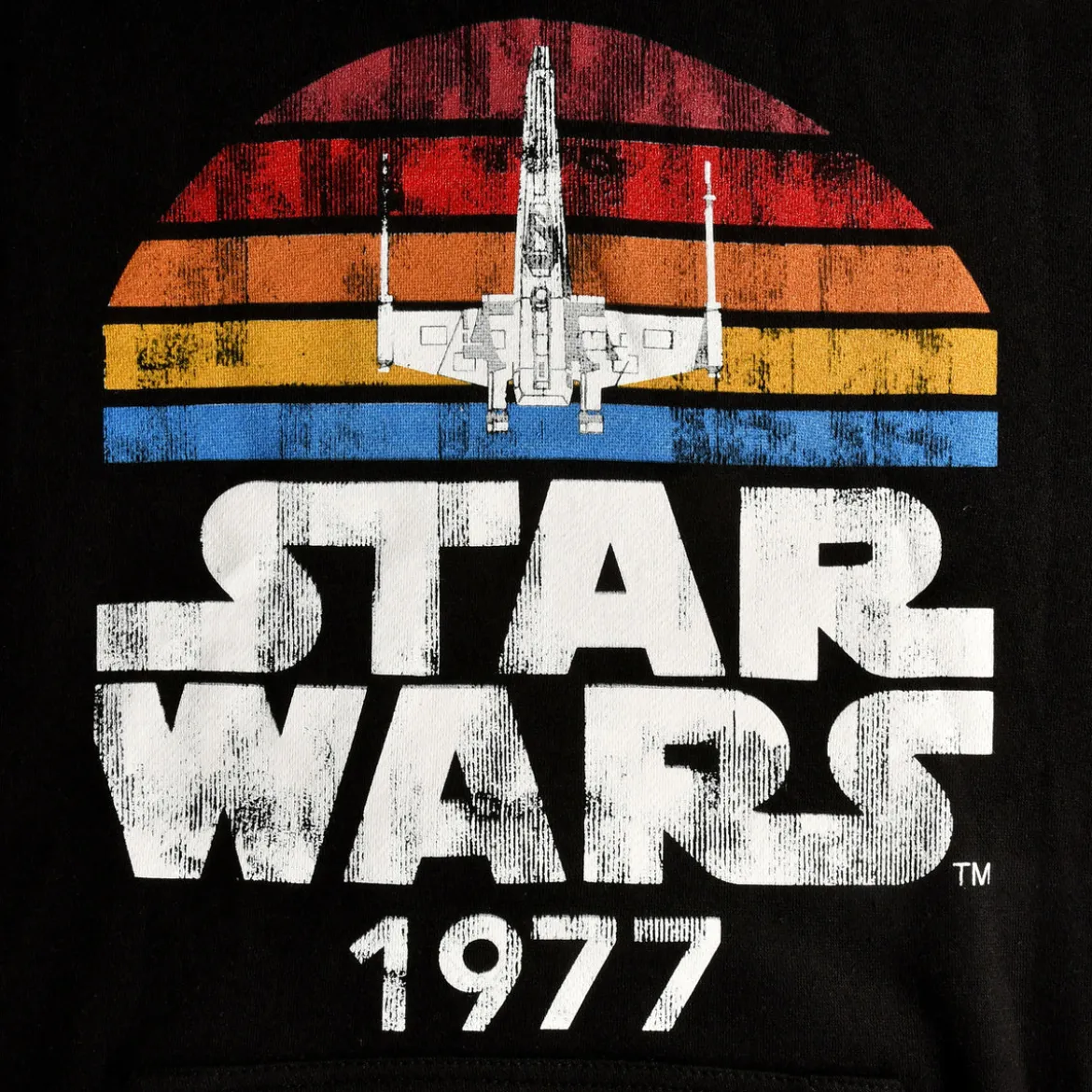 Star Wars of 1977 Retro Hoodie schwarz