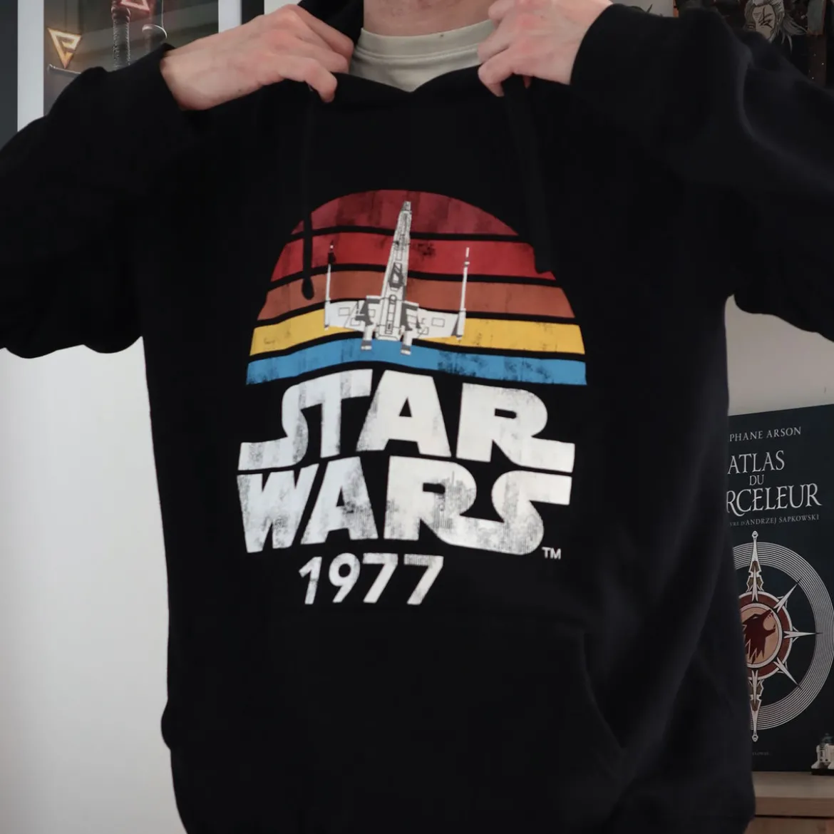 Star Wars of 1977 Retro Hoodie schwarz