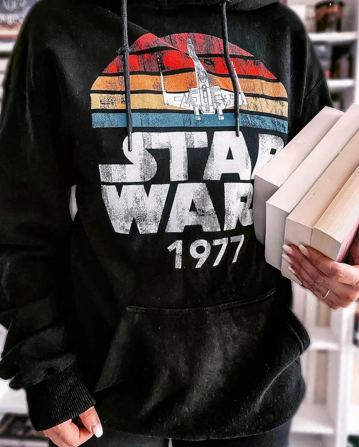 Star Wars of 1977 Retro Hoodie schwarz