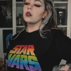 Star Wars - Pride Logo T-Shirt schwarz