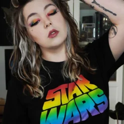 Star Wars - Pride Logo T-Shirt schwarz