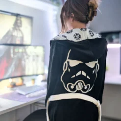 Star Wars - Stormtrooper Bademantel schwarz-weiß