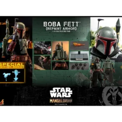 Star Wars: The Mandalorian - Boba Fett Actionfigur 1:6 Repaint Armor Special Edition