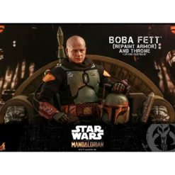 Star Wars: The Mandalorian - Boba Fett Actionfigur 1:6 Repaint Armor and Throne Special Edition