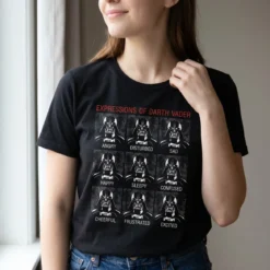 Star Wars - Vader Expressions T-Shirt schwarz