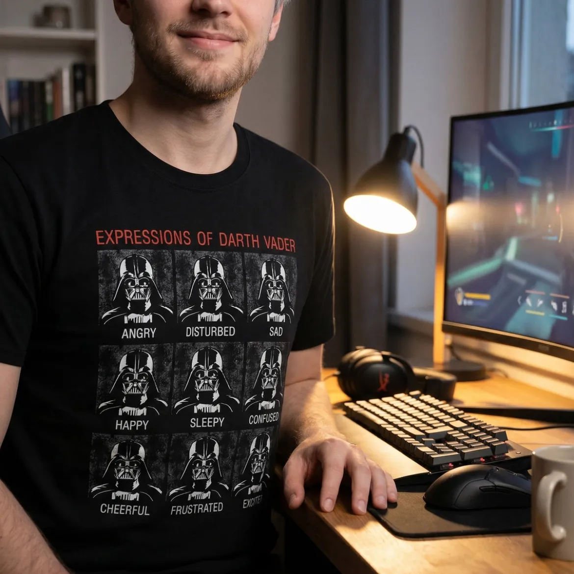 Star Wars - Vader Expressions T-Shirt schwarz