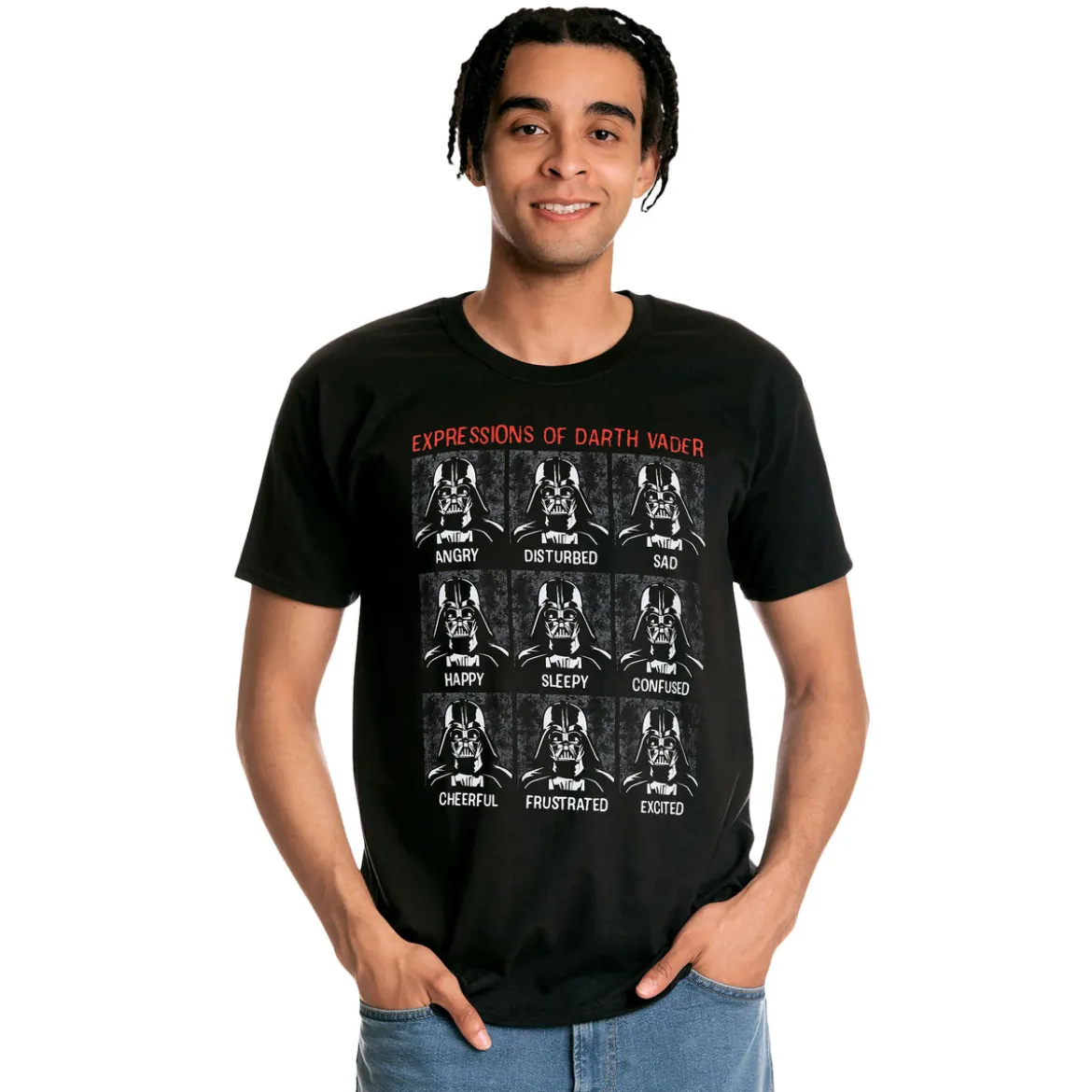 Star Wars - Vader Expressions T-Shirt schwarz