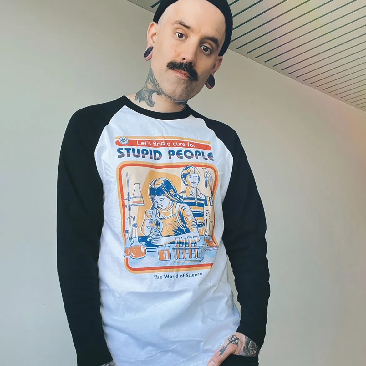 Steven Rhodes - Let's Find A Cure For Stupid People Longsleeve