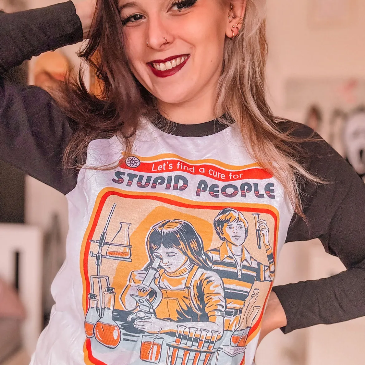 Steven Rhodes - Let's Find A Cure For Stupid People Longsleeve