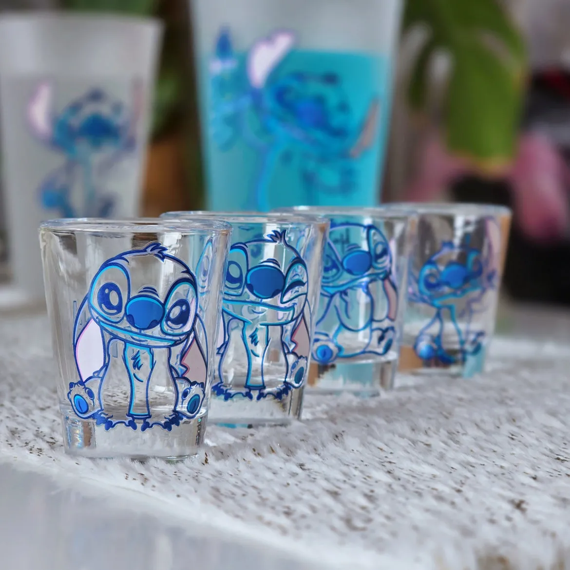 Stitch Aloha Gläser 4er Set - Lilo & Stitch