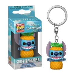 Stitch in Ananas Funko Pop Schlüsselanhänger - Lilo & Stitch