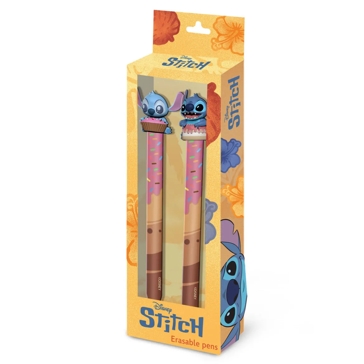 Stitch Kugelschreiber mit Radierfunktion 2er Set - Lilo & Stitch
