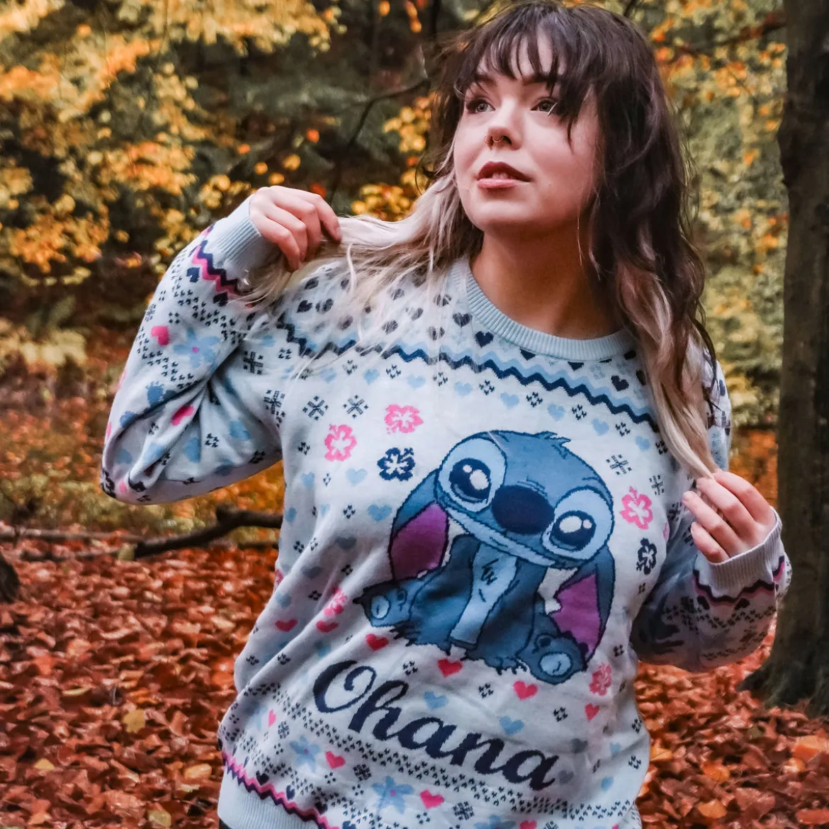 Stitch Ohana Strickpullover - Lilo & Stitch