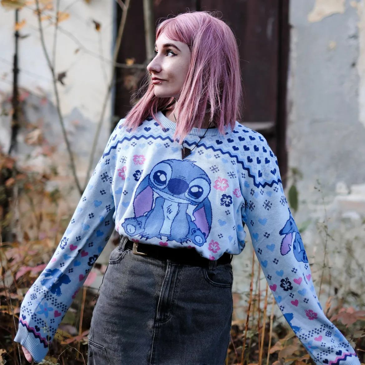 Stitch Ohana Strickpullover - Lilo & Stitch