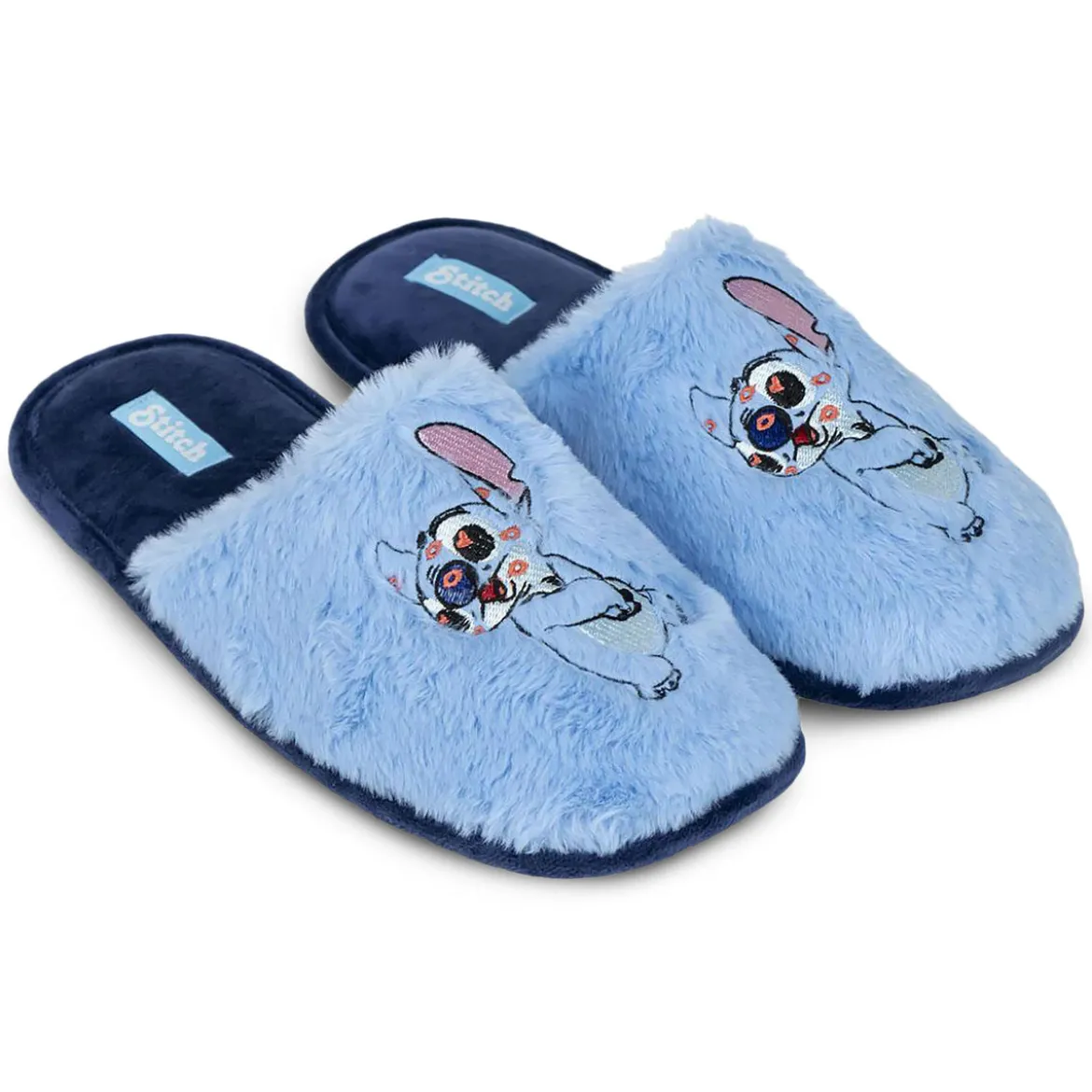 Stitch Plüsch Pantoffeln blau - Lilo & Stitch