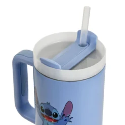 Stitch To Go Becher mit Strohhalm - Lilo & Stitch
