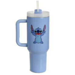 Stitch To Go Becher mit Strohhalm - Lilo & Stitch