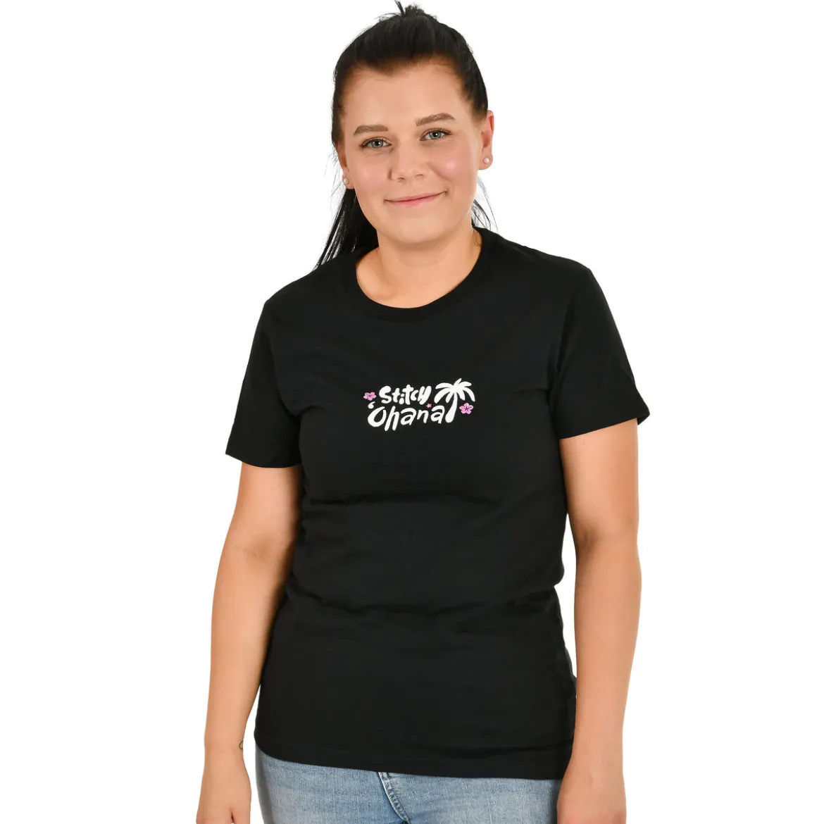 Stitch T-Shirt Damen schwarz - Lilo & Stitch