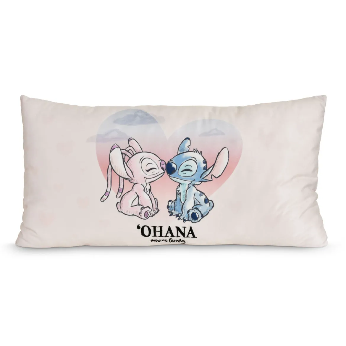 Stitch und Angel Ohana Means Family - Kissen