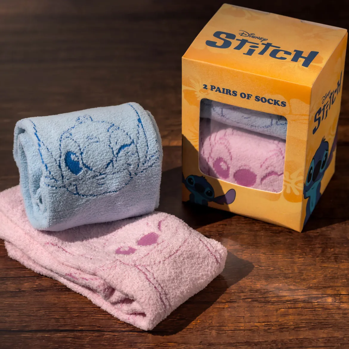 Stitch und Angel Socken 2er Set in Geschenkbox - Lilo & Stitch