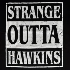 Strange Outta Hawkins T-Shirt schwarz
