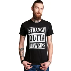 Strange Outta Hawkins T-Shirt schwarz
