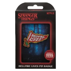 Stranger Things Ansteck-Pin Hellfire Lives Limited Edition
