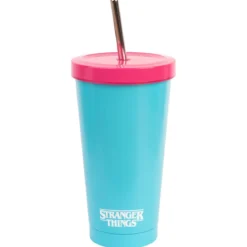Stranger Things Becher mit Strohhalm Rink-O-Mania 550 ml