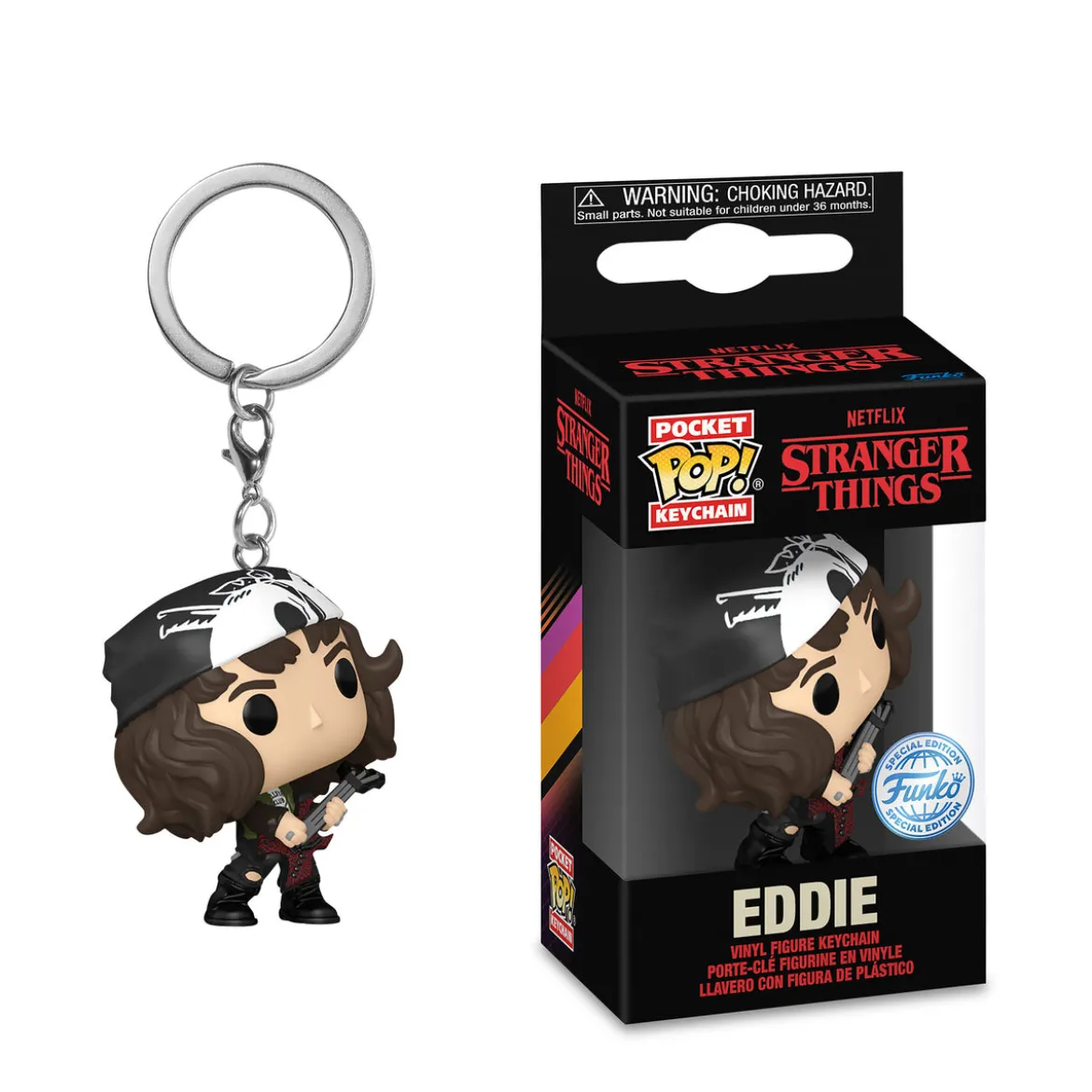 Stranger Things - Eddie Funko Pop Schlüsselanhänger