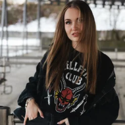Stranger Things - Hellfire Club Logo T-Shirt schwarz