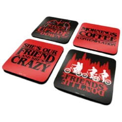 Stranger Things - Phrases Untersetzer 4er Set