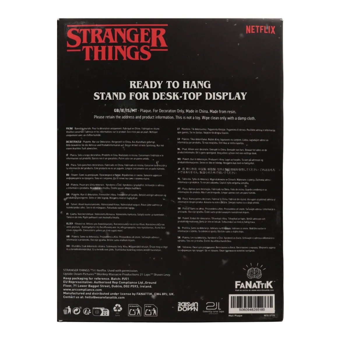 Stranger Things Resinschild Creel House Stained Glass Window