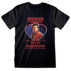 Stranger Things - Steve Love T-Shirt schwarz