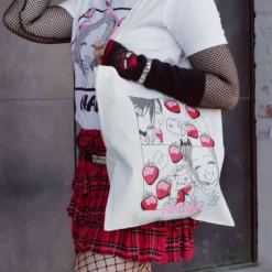 Strawberry Cups Jutebeutel für Nana Fans