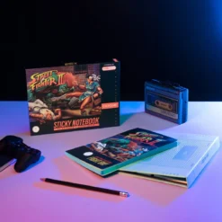 Street Fighter Premium Notizbuch mit Haftnotizen und Hülle A5