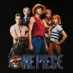Strohhutbande Crew T-Shirt schwarz - One Piece