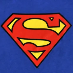 Superman Logo Kinder T-Shirt blau